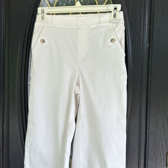 Spanx Super smooth Stretch Twill Cropped Wide Leg Pant - XS - Picture 8 of 13